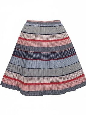 Vine summer accordion pleated skirt